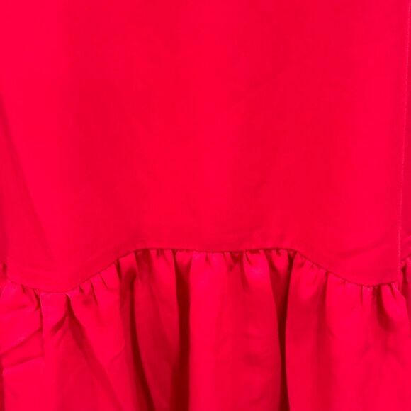 THREE EIGHTY TWO Women’s Ruffled Dress in the Size Large in the Color Red - Picture 13 of 14
